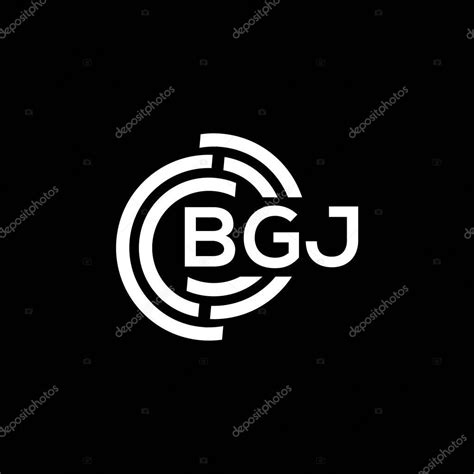 Diseño Del Logotipo De La Letra Bgj Sobre Fondo Negro Bgj Iniciales Creativas Letra Logo