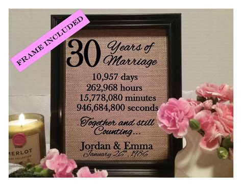 30 Years of marriage 30th wedding anniversary 30 years of