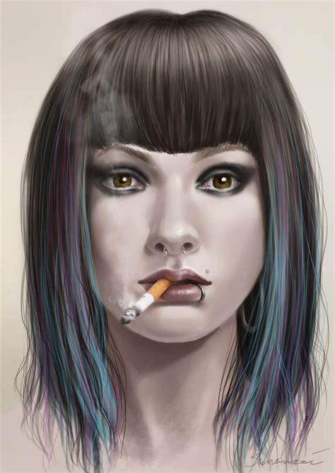 Smoking Girl By Bananza45 On Deviantart