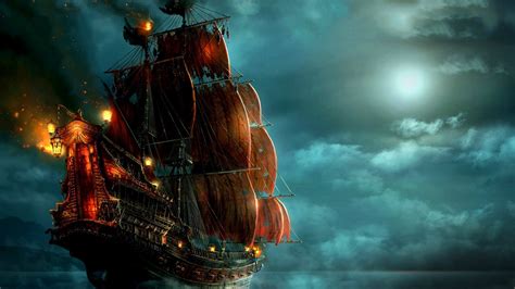 Wallpaper Fantasy Art Vehicle Artwork Pirates Ghost Ship