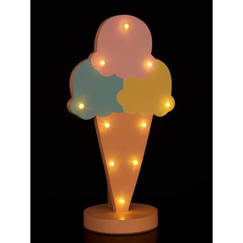 Ice Cream Cone Led Kids Table Lamp The Home Market