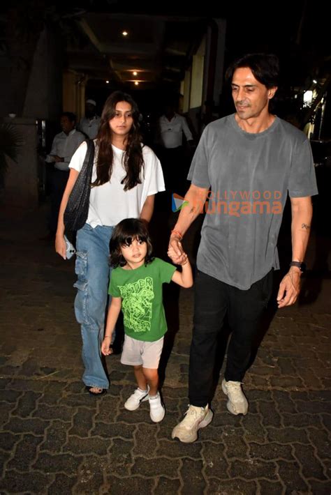 Photos Arjun Rampal And Gabriella Demetriades Snapped With Their Son