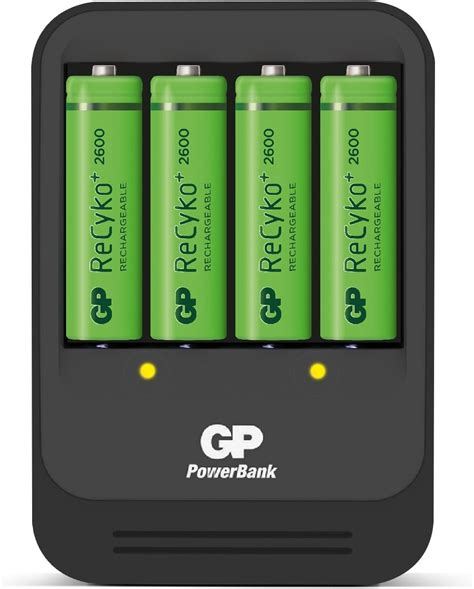 Gp Batteries Powerbank Chargeur De Piles Intelligent Pour Batterie Nimh