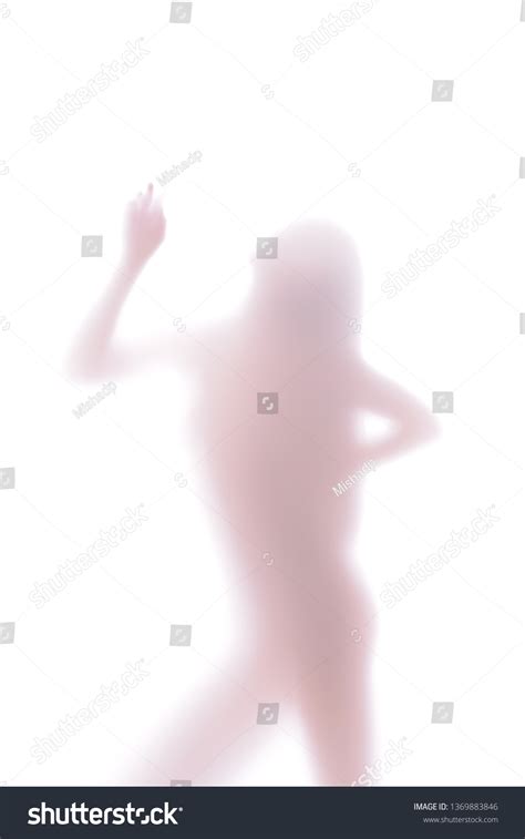 Silhouette Naked Girl On White Background Stock Photo 1369883846 Shutterstock