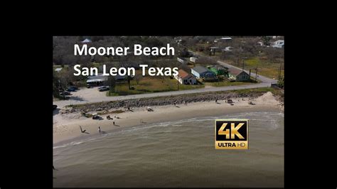 Mooner Beach and San Leon Beach Pub San Leon Texas 4K Drone Video - YouTube