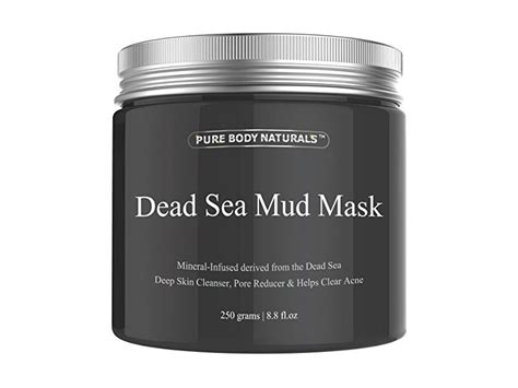 Pure Body Naturals Beauty Dead Sea Mud Mask For Facial Treatment 250g 88 Floz Ingredients