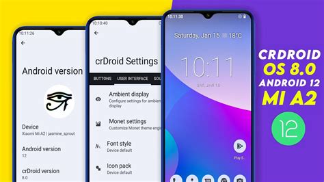 CrDroid OS 8 0 For Mi A2 Android 12 Great Stability Performance