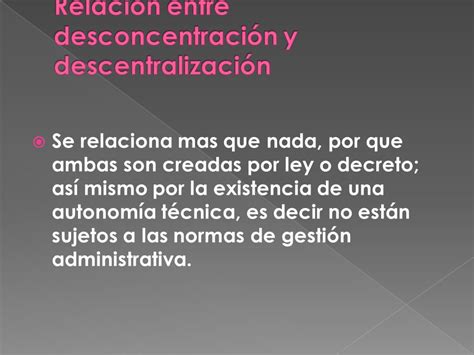 Desconcentraci N Administrativa Ppt Descargar