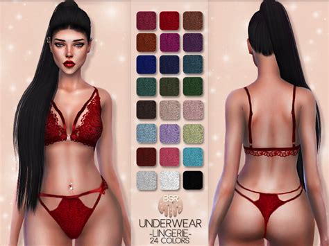 The Sims Resource Underwear Lingerie Bd