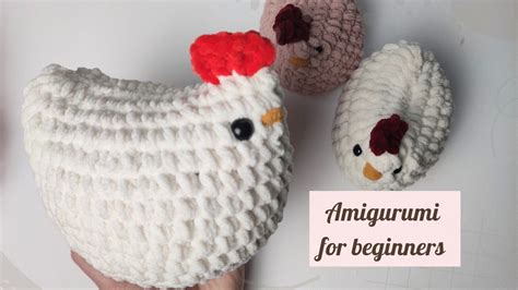 Chicken Crochet Easy Amigurumi No Sew Free Pattern For Beginners Slow