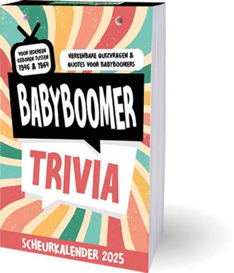 Babyboomer Trivia Scheurkalender 2025 Interstat Boek