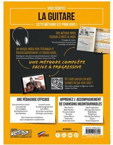 Coup de Pouce guitare débutant vol 1 Méthode de guitare