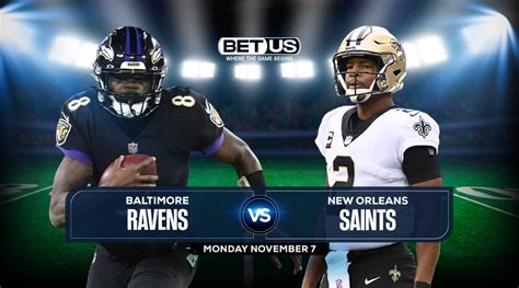 Ravens Vs Saints Prediction Stream Odds Picks Nov