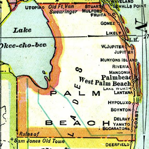 Palm Beach County Map | Beach Map