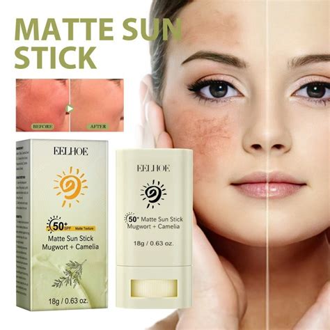 Eelhoe Matte Sun Stick Sunscreen Refreshing Spf 50 Uv Protective Oil