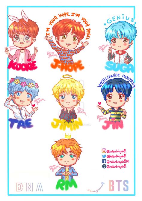 BTS-DNA-CHIBI by HelenBabydoll on DeviantArt