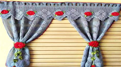 Cortinas Tejidas A Crochet Para Ventanas Y Puertas Youtube