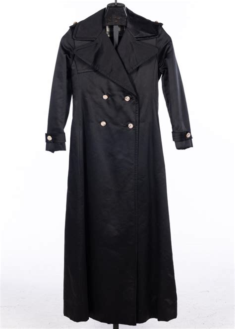 Sold At Auction Vintage Bill Blass Satin Trench Coat