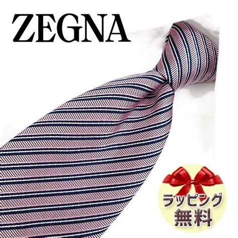 【楽天市場】ネクタイ ブランド ゼニア ネクタイ Ermenegildo Zegna Ezb165 ローズピンクネイビー 8cm幅 【ブランドネクタイ・ネクタイブランド・ブランドギフト