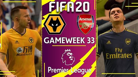 Wolves Vs Arsenal FIFA 20 PREMIER LEAGUE 2019 20 Gameweek 33