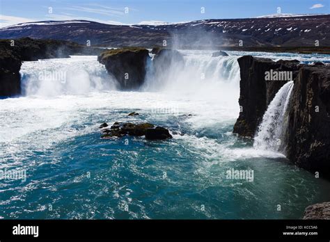 Go Afoss Waterfall Iceland Stock Photo Alamy