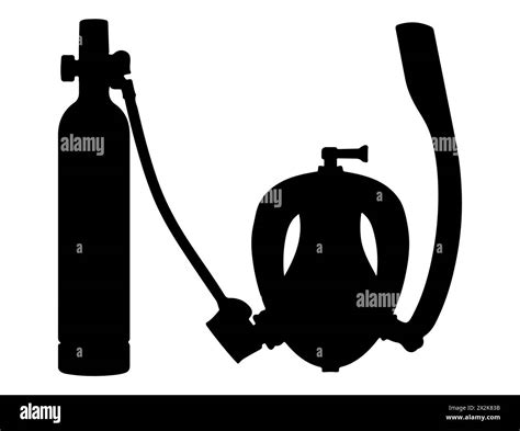 Snorkel Mask Silhouette Vector Art Stock Vector Image Art Alamy