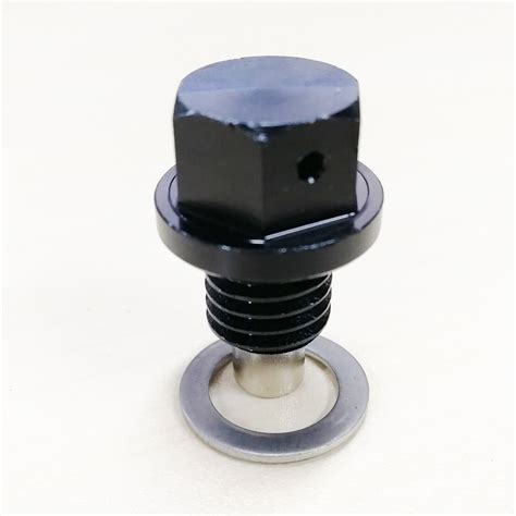 Pcs Black M X Engine Magnetic Oil Drain Plug Screw Bolt Oil Drain