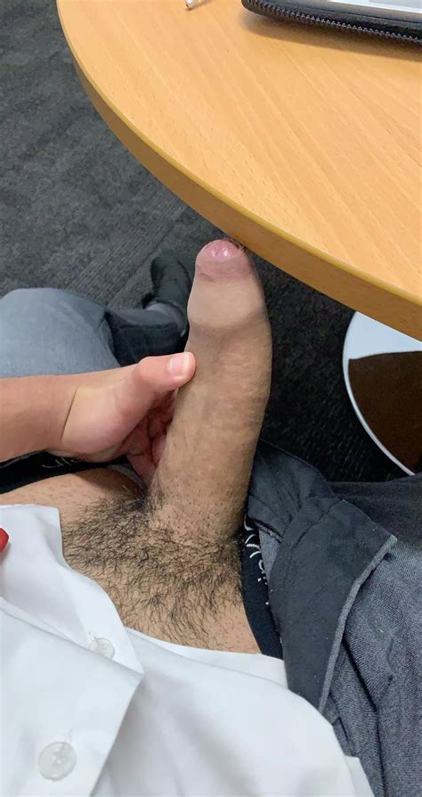 Wanking My Big Greek Uncut Cock At Work M18 Nudes Foreskin NUDE