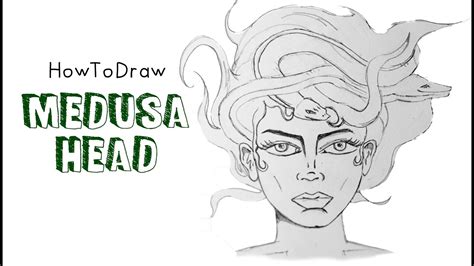 How To Draw The Head Of Medusa Gorgo 🐍 Youtube