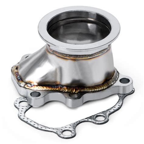 Turbo Down Pipe Gt25 Gt28 T25 T28 5 Bolt Flange To 25 Inch 63mm V Band Adapter Ebay