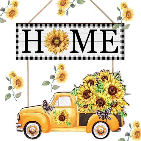 Sunflower Welcome Sign Decor Sunflower Gnome Gnomes