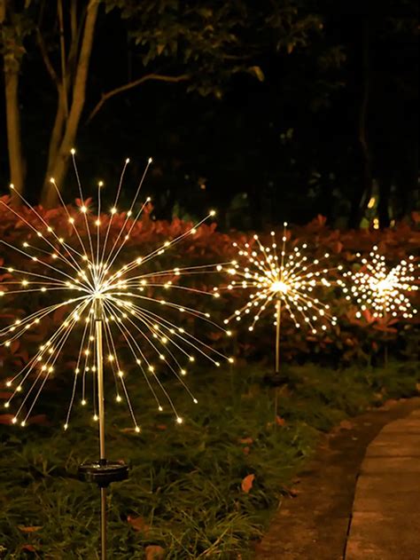 Solar Firework Lights Landscape Path Lights Outdoor Inserted Temu Greece