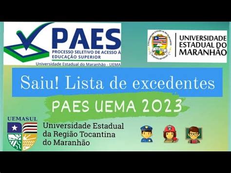 Divulgado Lista De Excedentes Do Paes Uema Youtube