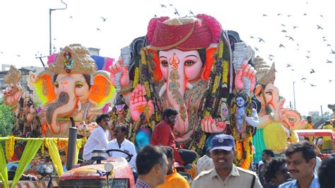 Ganesh Nimajjanam 2023 Stunning View Of Ganpati Visarjan In Mini Tank