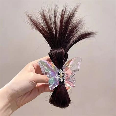 Pudding Shape Butterfly Hair Clip Acetic Acid Wig Catch Clip New Crab