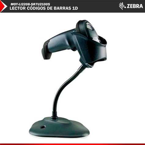 Lector de Códigos de Barra Zebra Li2208 1D USB con Base SMART