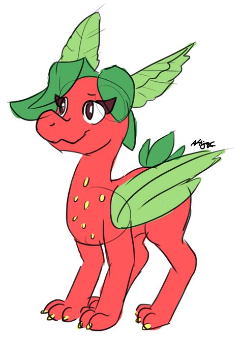 Strawberry Dragon By Greenlinzerd On Deviantart