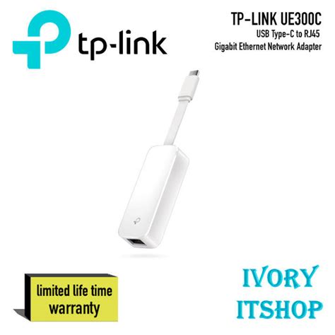 Tp Link Ue300c Usb Type C To Rj45 Gigabit Ethernet Network Adapter Ue300c Ivoryitshop Th