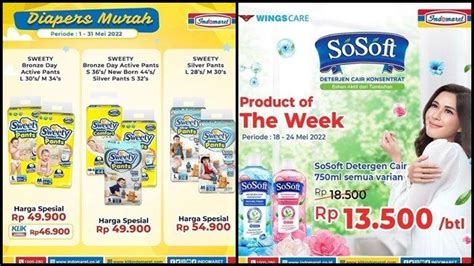 Promo Indomaret Hari Ini Senin Mei Pampers Anak Dan Deterjen