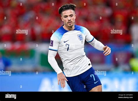 Doha Katar November Jack Grealish Von England Schaut Auf Das