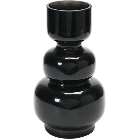 Black Glass Vase Olive Elle