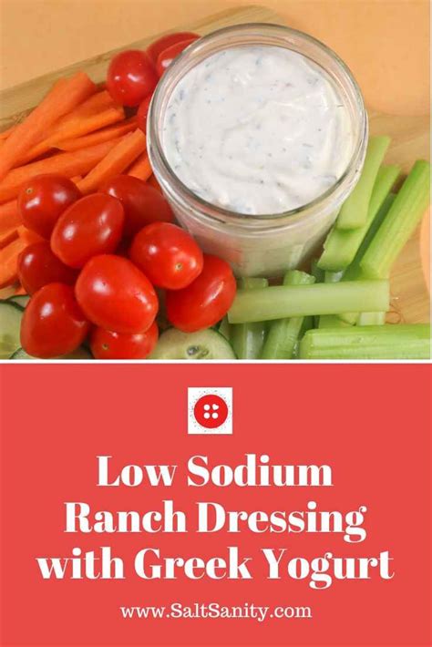 Easy Low Sodium Ranch Dressing Artofit