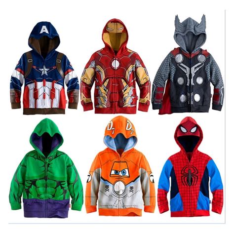 Bluza Dla Ch Opca Z Kapturem Marvel Superhero Iron Man Thor Hulk