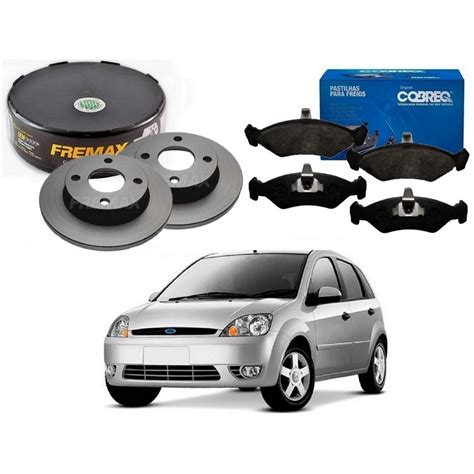 Kit Disco Pastilha Freio Dianteiro Fremax Cobreq Original Ford Fiesta 1