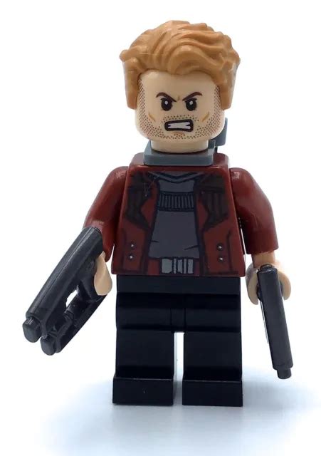 LEGO STAR LORD MINIFIGURE Guardians Of The Galaxy Super Hero Fig 14 41