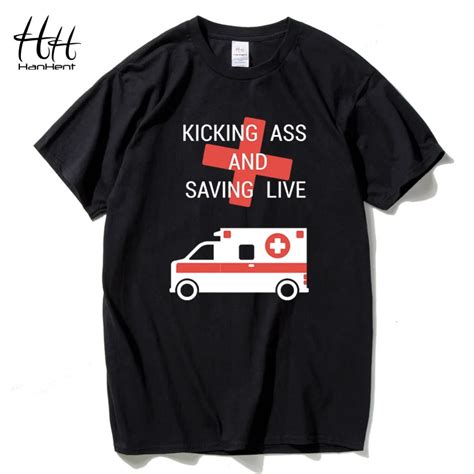 Buy Hanhent 2018 Ambulance Printed T Shirts Man Short Sleeve Loose Cotton Tee