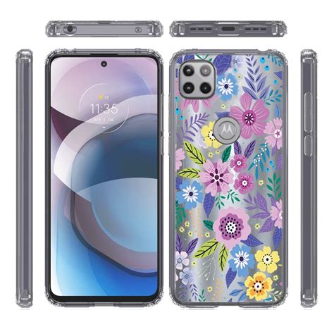 For Motorola Moto One 5g Ace Hybrid Design Image Case Back Pc Protector