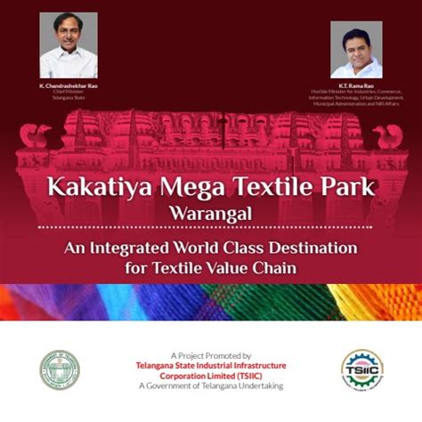 Brochure Telangana Textile Park With Cm And Minister For Screen