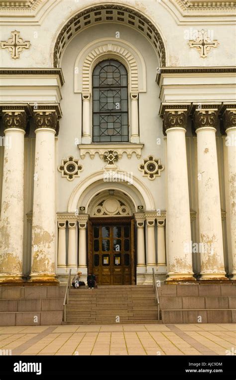 Iglesia De San Miguel Arc Ngel En Kaunas Central Exterior Fotograf A De