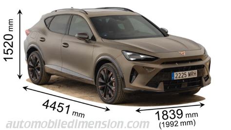 CUPRA Formentor 2024 Dimensions Boot Space Weight And Similars